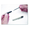 F-301 Ballpoint Pen, Retractable, Fine 0.7 Mm, Black Ink, Stainless Steel/Black Barrel