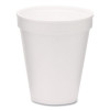 Foam Drink Cups, 8 Oz, White, 1,000/Carton