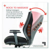 Revive Shiatsu Ergonomic Mesh Swivel Massage Chair, Supports Up To 275 Lbs, 19.75" To 22.75" Seat Height, Black Seat/Back