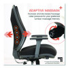 Revive Shiatsu Ergonomic Mesh Swivel Massage Chair, Supports Up To 275 Lbs, 19.75" To 22.75" Seat Height, Black Seat/Back