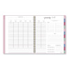 Harmony Weekly/Monthly Poly Planner, 11 x 9.38, Pink Cover, 13-Month: Jan 2026 To Jan 2027
