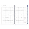 Lindley Weekly/Monthly Planner, Lindley Floral Artwork, 8 x 5, White/Blue/Green Cover, 12-Month (Jan To Dec): 2026