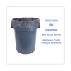 Linear Low Density Industrial Can Liners, 45 Gal, 1.3 Mil, 40" x 46", Gray, Flat Pack, 100/Carton