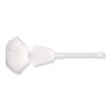 Cone Toilet Bowl Mop, 13" Handle, 5.5" Mop Head, White