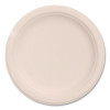 Compostable Molded Fiber Dinnerware, Proplanet Seal, Plate, 6" Dia, Natural, 1,000/Carton