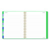 Badge Geo Weekly/Monthly Planner, 8.75 x 7, Green Cover, 13-Month: Jan 2026 To Jan 2027
