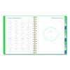 Badge Geo Weekly/Monthly Planner, 8.75 x 7, Green Cover, 13-Month: Jan 2026 To Jan 2027