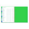 Badge Geo Weekly/Monthly Planner, 8.75 x 7, Green Cover, 13-Month: Jan 2026 To Jan 2027
