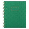 Badge Geo Weekly/Monthly Planner, 8.75 x 7, Green Cover, 13-Month: Jan 2026 To Jan 2027
