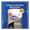Cloroxpro Screenplus Screen Sanitizing Wipes, 6 x 8, Citrus Blend, White, 75/Canister, 6 Canisters/Carton