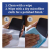 Cloroxpro Screenplus Screen Sanitizing Wipes, 6 x 8, Citrus Blend, White, 75/Canister, 6 Canisters/Carton