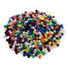 Pony Beads, Plastic, 0.24" x 0.35", Assorted Bright Hues, 1,000/Pack