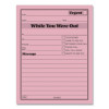 While You Were Out Memo Pad, One-Part (No Copies), 4.25 x 5.5, 50 Forms/Pad, 12 Pads/Pack