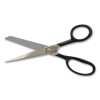 Forged Steel Standard Scissors, 8" Long, Straight Black Handle