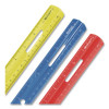 Plastic Ruler, Standard/Metric, 12" Long, Randomly Assorted Colors