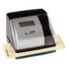 Es700 Atomic Electronic Time Recorder And Document Stamp, Digital Display, Black/Silver