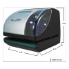 Es700 Atomic Electronic Time Recorder And Document Stamp, Digital Display, Black/Silver