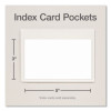 Hold It Index Card Pocket, Top Load, 3 x 5, Clear, 100/Box
