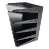 Steel Horizontal File Organizer, 5 Sections, Letter Size Files, 8.75 X 12 X 12, Black