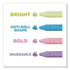 Washable Sidewalk Chalk, 4.25" x 0.75 Diameter, Assorted Colors, 16 Sticks/Box