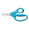 Classpack Scissors Caddy, Rounded Tip, 5" Long, 1.6" Cut Length, Straight Assorted Color Handles, 24/Set