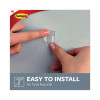 Cord Clip With Adhesive, Round, 0.75"w, Clear, 10/Pack