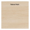 Essentials Single-Pedestal Writing Desk With Integrated Power Management, 59.8" x 29.9" x 29.7", Natural Wood/Black