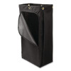 Fabric Cleaning Cart Bag For Rubbermaid Commercial Housekeeping And Janitorial Carts, 30 Gal, 10.5 x 16.8 x 33, Black, 4/Ct
