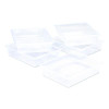 Storage Tray, Flat, 1.69 Gal, 10.65" x 13.17" x 2.96", Translucent, 5/Pack