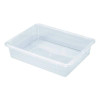 Storage Tray, Flat, 1.69 Gal, 10.65" x 13.17" x 2.96", Translucent, 5/Pack