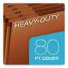 Heavy-Duty Expanding File, 12 Sections, 1/3-Cut Tabs, Legal Size, Redrope