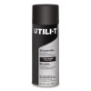 Utili-T Spray Paint, Flat Black, 10 Oz Aerosol Can, 6/Carton