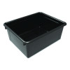 Storage Tray, Deep, 2 Gal, 10.65" x 10.65" x 5.2", Black, 5/Pack