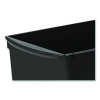 Wide Book Bin, 3.82 Gal, 9.2" x 14.5" x 7", Black, 6/Pack