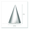 Silver And Gold Party Hats, Paper, 4.3 x 6, 24/Pack, 2 Packs/Box