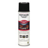 Industrial Choice M1800 System Water-Based Precision Line Marking Paint, Gloss Black, 17 Oz Aerosol Can, 12/Carton