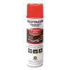 Industrial Choice M1600 System Solvent-Based Precision Line Marking Paint, Flat Fluorescent Red-Orange,17Oz Aerosol Can,12/Ct
