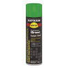 Hard Hat High Performance V2100 System Rust Preventive Enamel Spray Paint, Gloss Fluorescent Green, 15 Oz Aerosol Can, 6/Ct