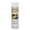 High Performance 2300 System Inverted Striping Paint, Semi-Gloss White, 18 Oz Aerosol Can, 6/Carton