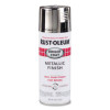 Stops Rust Bright Coat Spray Paint, Gloss Chrome, 11 Oz Aerosol Can, 6/Carton