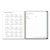 Baccara Dark Create-Your-Own Cover Weekly/Monthly Planner, Floral, 11 x 8.5, Gray/Black/Gold Cover, 12-Month (Jan-Dec): 2023