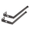 Metal Partition/Wall Hangers, Black, 2/Set