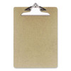 Recycled Hardboard Clipboard, 1" Clip Capacity, Holds 8.5 x 11 Sheets, Brown