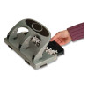 45-Sheet Deluxe Desktop 3-Hole Punch, 0.25" Holes, Silver/Navy