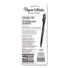 Eraser Mate Ballpoint Pen, Stick, Medium 1 Mm, Blue Ink, Blue Barrel, 5/Pack