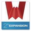 Colored Pressboard Top Tab Fastener Folders, 1/3-Cut Tab: Assorted, Expands 2", 2 Fasteners, Letter Size, Bright Red, 25/Box