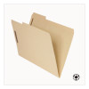 Top Tab Fastener Folder, 1/3-Cut Tab: Assorted, Expands 2", 2 Fasteners, Legal Size, Manila, 5/Box