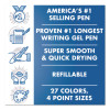 G2 Premium Gel Ink Pen, Retractable, Fine 0.7 Mm, Assorted Ink And Barrel Colors, 5/Pack