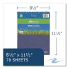 Environotes Biobased Notepad, Randomly Assorted Cover Colors, Medium/College Rule, (70) White 8.5 x 11 Sheets