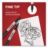Fine Tip Permanent Markers, Fine Tip, Assorted Colors, 3/Pack